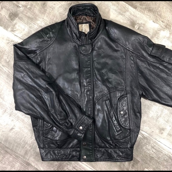 john weitz leather jacket